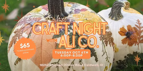 Floral Pumpkin Craft Night on The Farm