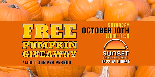 FREE PUMPKIN GIVEAWAY