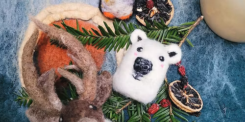 Stab & Sip: Needle Felted Animals