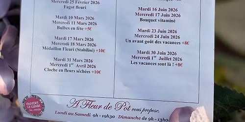 Cours d\u2019Art Floral