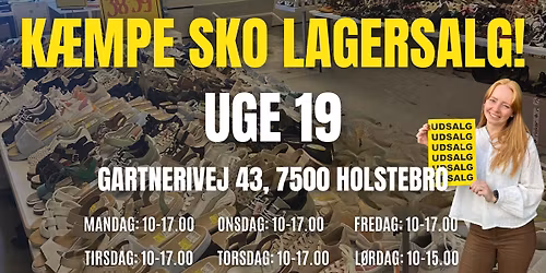 DK\u00b4S "m\u00e5ske" st\u00f8rste sko lagersalg - uge 19\ud83d\udd25
