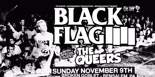 Black Flag With The Queers at Hobart Art Theater