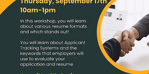 NCWorks LIVE WEBCAST Career Workshop @ ACNC: Write a Winning Resume - FREE