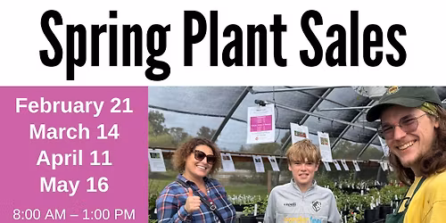 Spring Plant Sales at the Plant Shop