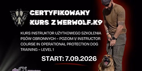 Kurs Instruktor U\u017cytkowego Szkolenia Ps\u00f3w Obronnych \u2013 Poziom 1(PL\/ANG)