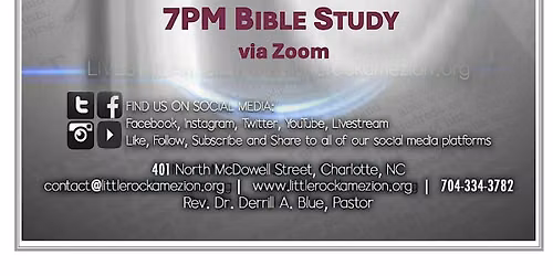 Little Rock A.M.E. Zion Church Bible Study