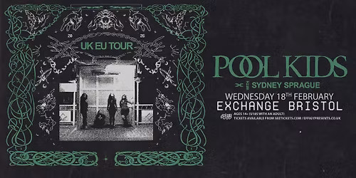 Pool Kids plus Sydney Sprague at Exchange, Bristol