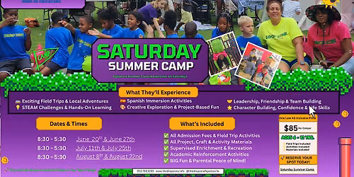 Saturday Summer Explorers Camp