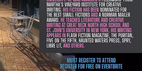 Norwalk Poets & Writers Night \u2013 Featuring Writer T.E. Hahn