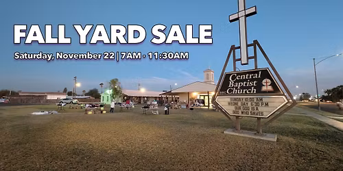 HUGE FALL YARD SALE!