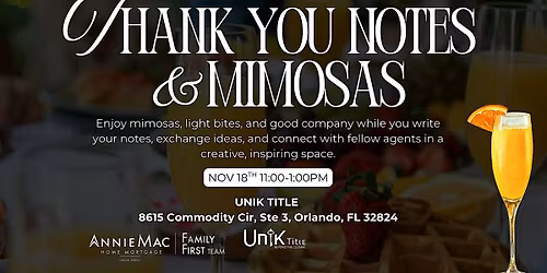 Thank You Notes & Mimosas