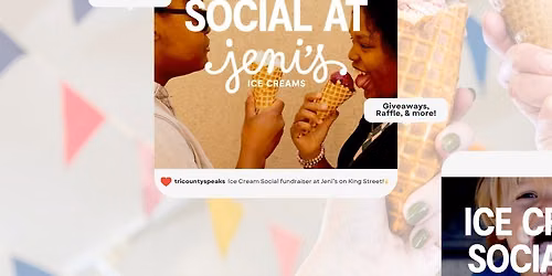 Jeni's Ice Cream Social Fundraiser for Tri-County SPEAKS