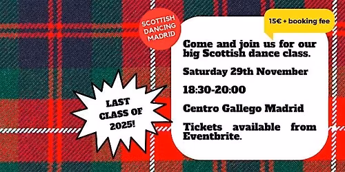 Scottish Dancing Madrid - Saturday 29th November