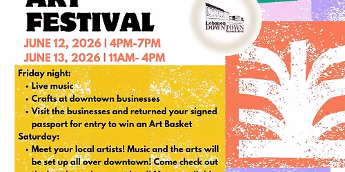 Downtown Lebanon "Second Weekends" Art Festival 