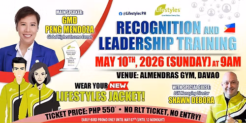 RECOGNITION & LEADERSHIP TRAINING DAVAO - MAY 10, 2026