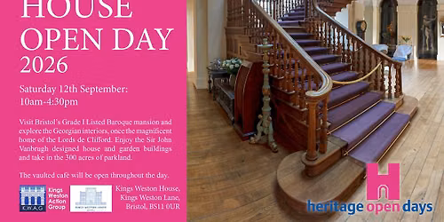 Kings Weston house Heritage Open Day