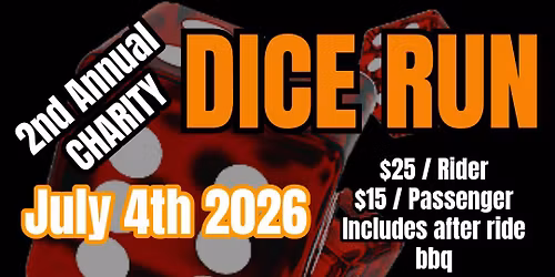 2nd Annual Charity Dice Run 