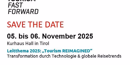 TFF2025 - TourismFastForward - Tourism REIMAGINED - Hall in Tirol
