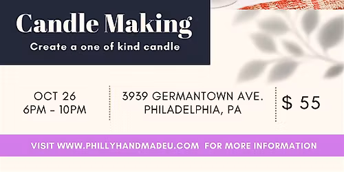 December 6 | The Glow Up Candle Experience