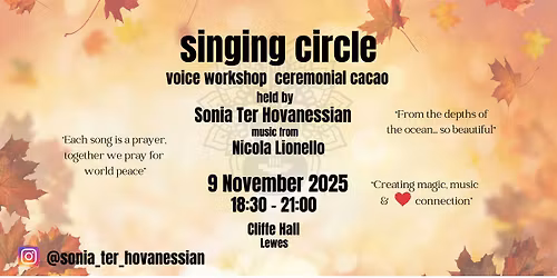 Heart-opening & Nourishing Singing Circle