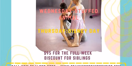 June PreK Summer Dance Camps (Ages 2.5-4)