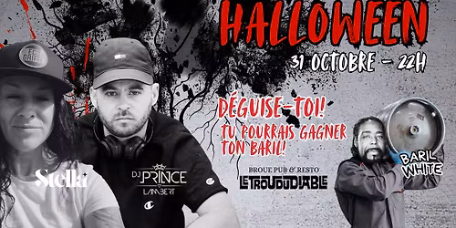 Party d'Halloween avec Stella, Prince Lambert et Baril White - entr\u00e9e gratuite