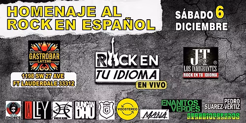 Una Noche de ROCK EN TU IDIOMA en Ft. Lauderdale
