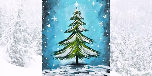 Family Paint Party: Festive Tree
