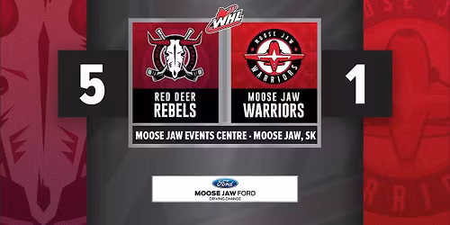 Moose Jaw Warriors at Red Deer Rebels at Marchant Crane Centrium at Westerner Park