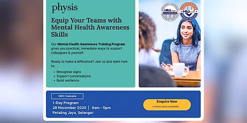 [HRDC Claimable] Mental Health Awareness & Skills in The Workplace