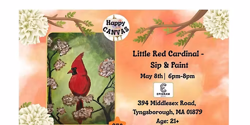 Little Red Cardinal - Paint & Sip