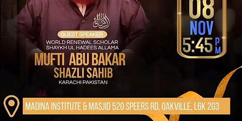 Hub ul Awliya \u2013 A Path to Paradise with Mufti Abu Bakar Shazli Sahib