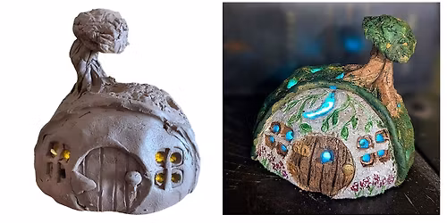 Workshop | Hobbit House Tealight \u2022 Hand-built Clay | Art-A-Fair