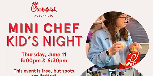 Chick-fil-A Mini Chef Kid's Night