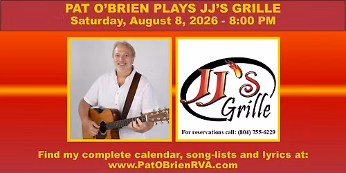 Pat O'Brien Returns to JJ's Grille