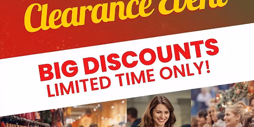 End of the Year Clearance Event!