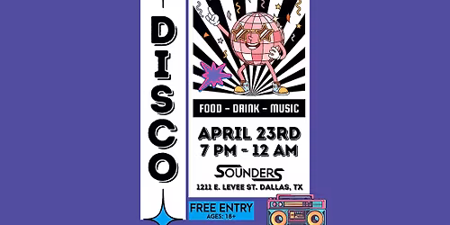 DISCO NIGHT @ SOUNDERS DALLAS 4\/23