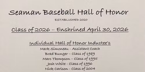 Hall of Honor Induction & 40th Anniversary Season Celebration