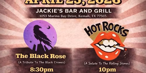 Rolling Stones & Black Crowes Tributes: Hot Rocks & The Black Rose