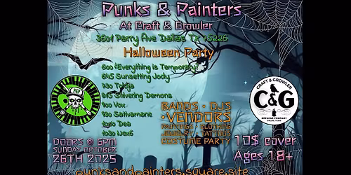 OCT 26TH Punks & Painters at Craft & Growler