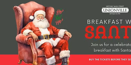 Breakfast with Santa on Main Street Unionville - 14 Dec, 11:00 am Session