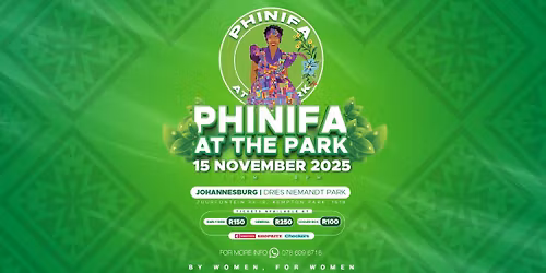 Phinifa At The Park Picnic Johannesburg