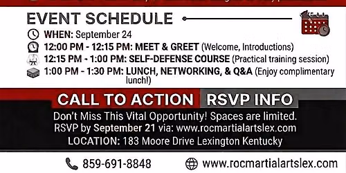 REALTOR Self Defense Class