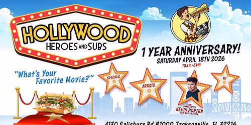 Hollywood Heroes and Subs 1 Year Anniversary!