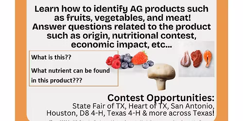 4-H Agriculture Product Identification Practice