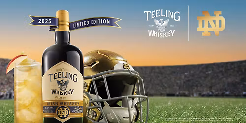 Notre Dame vs. Stanford Weekend Bottle Engraving with Teeling Irish Whiskey