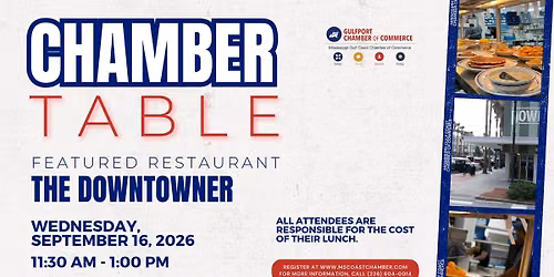 Gulfport Chamber Table - The Downtowner