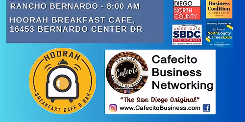 Cafecito Business Networking Rancho Bernardo - Cafecito 2nd Tuesday Nov