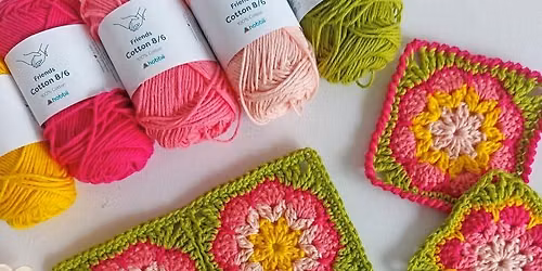 Beginner-Intermediate Granny Square Crochet Class