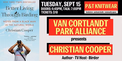 Van Cortlandt Park Alliance Presents: Christian Cooper